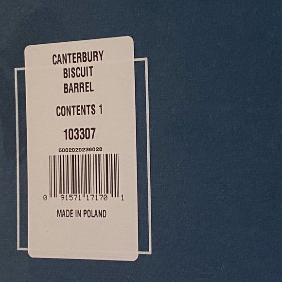 NWT MARQUIS by WATERFORD Crystal Canterbury Biscuit Barrel Cookie Jar w Lid BOX - Picture 3 of 9